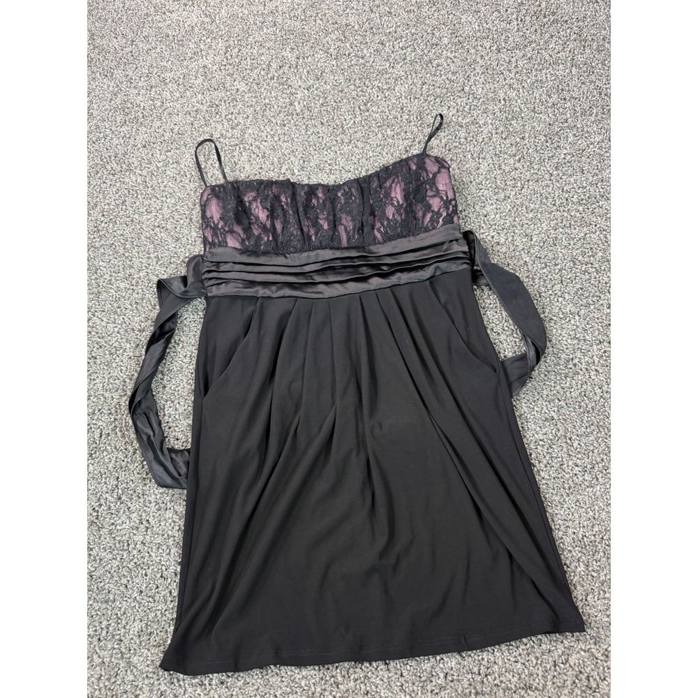 Vintage Y2K Taboo Lace Babydoll Tank Top Women's Size Large Black Goth Grunge
